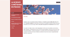 Desktop Screenshot of lasciencechretienne.com